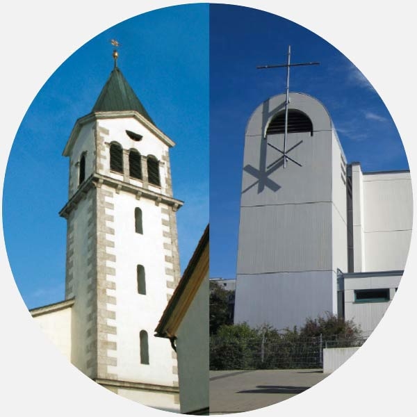 Die Pfarrkirchen der Pfarreiengemeinschaft JoSeba - St. Josef, Rottenbauer, und St. Sebastian, Heuchelhof